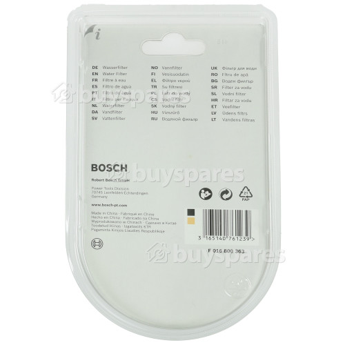 Bosch Pressure Washer Aqt Plastic Water Filter Buyspares