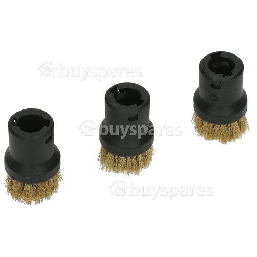 Karcher Brass Round Brush Set - Pack Of 3