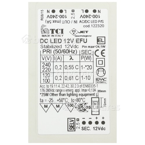 Transformer Dc 12v Efu 122320