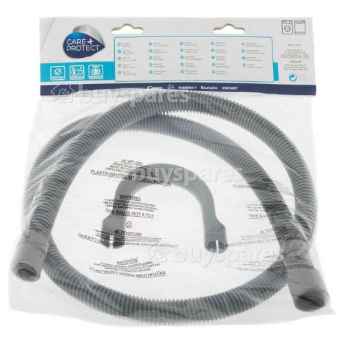 Care+Protect 1.5m Washing Machine / Dishwasher Straight Drain Hose 19x24mm Diameter