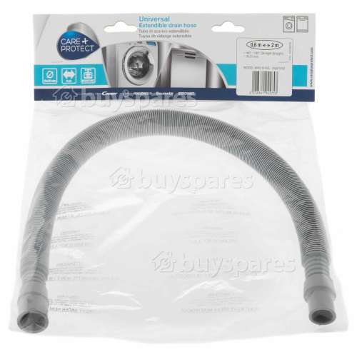 Care+Protect 2m Extendable Washing Machine / Dishwasher Drain Hose 19x29mm Diameter