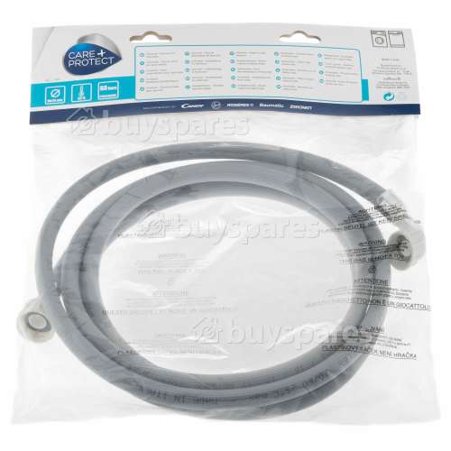 Tuyau Flexible D'arrivée D'eau Froide Universel (Gris) - 3, 5M- Embouts : Droit Et Coudé Care+Protect