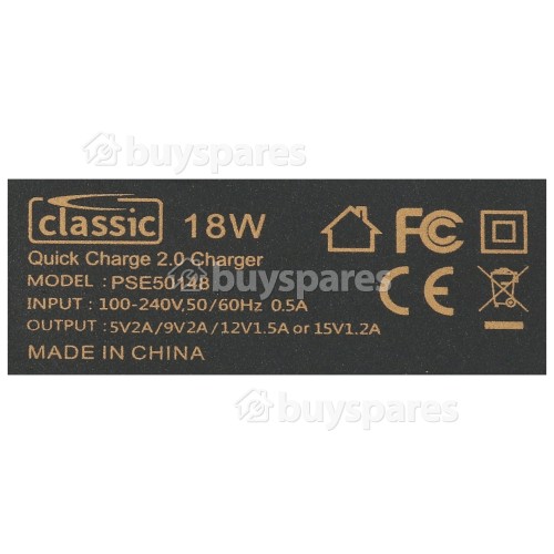 Classic Power USB Charger - UK Plug