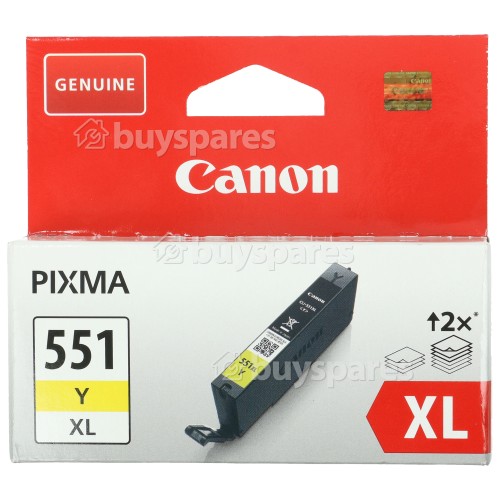 Canon Genuine CLI-551YXL High Capacity Yellow Ink Cartridge - 6446B001