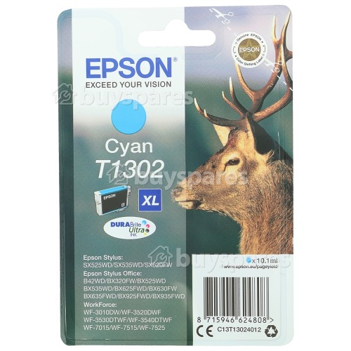 Cartucho De Tinta T1302 Original Cian Epson