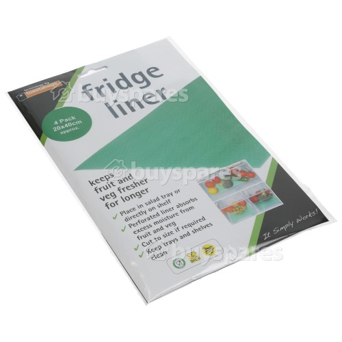 Toastbag Fridge Drawer Liner Protection Mat 20 X 40cm - (Pack Of 4)