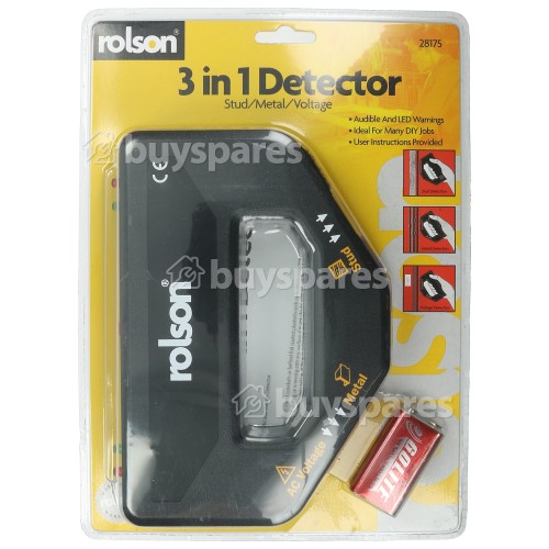 Rolson Tools 3 In 1 Detector : Metal, Voltage & Studs