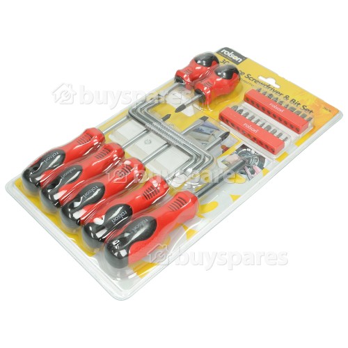 Rolson Tools 30 Piece Screwdriver & Bit Set