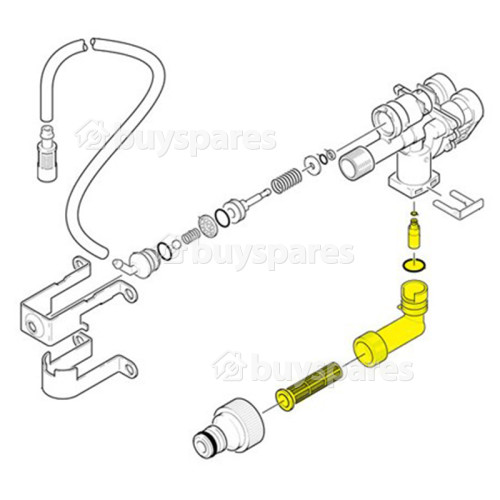 Karcher K140 Water Inlet Pipe/Cover