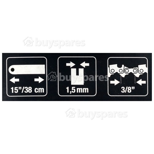 Dolmar BRO067 38.1cm (15") 56 Drive Link Chainsaw Bar