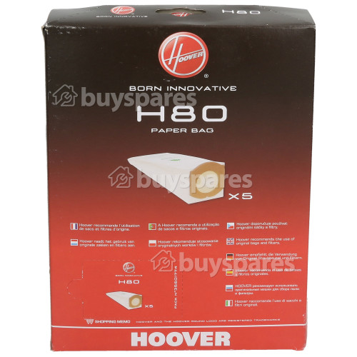 Hoover H80 Dust Bags - Pack Of 5