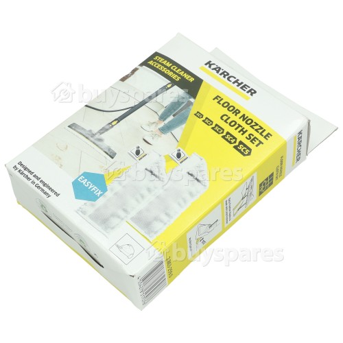 Karcher Steam Cleaner Microfibre Easyfix Floor Cloth Set (Pack Of 2
