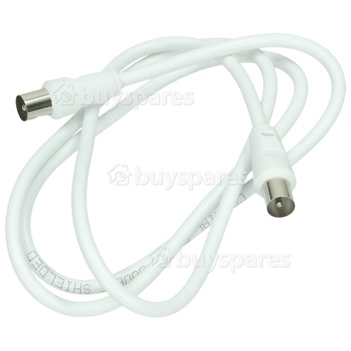 Free to Air TV Co-Axial Plug To Plug Lead - 1m