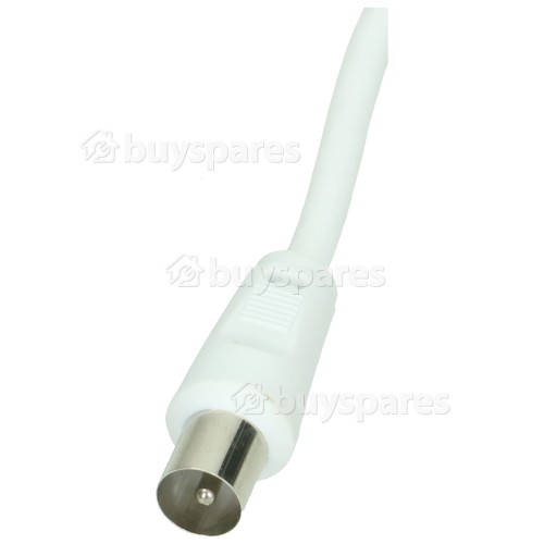 Free to Air TV Co-Axial Plug To Plug Lead - 1m