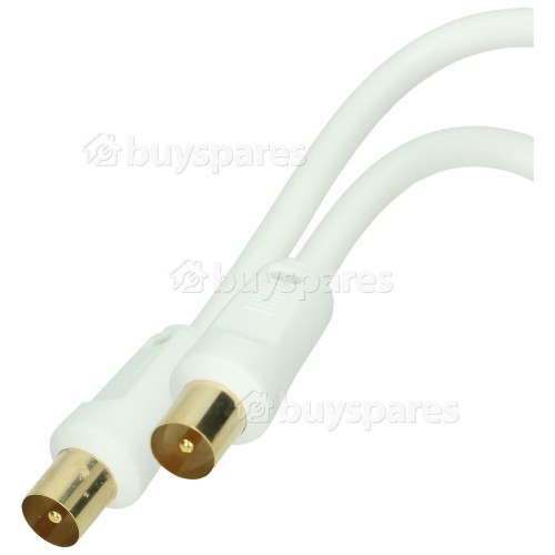 Free to Air TV Co-Axial Gold Plug To Plug Lead - 4m