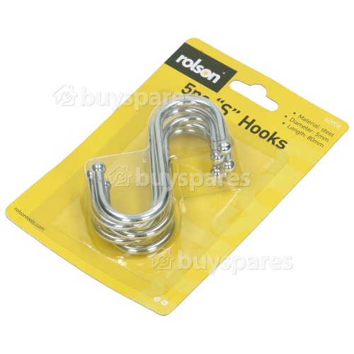 Rolson 5 Piece "S" Hooks