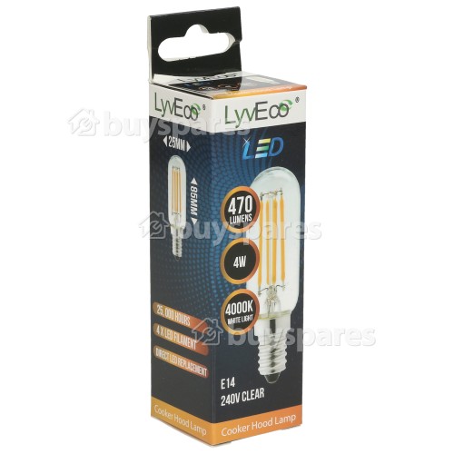 Lampadina Per Cappa Aspirante - 4W T25 SES LED (chiara) General Electric