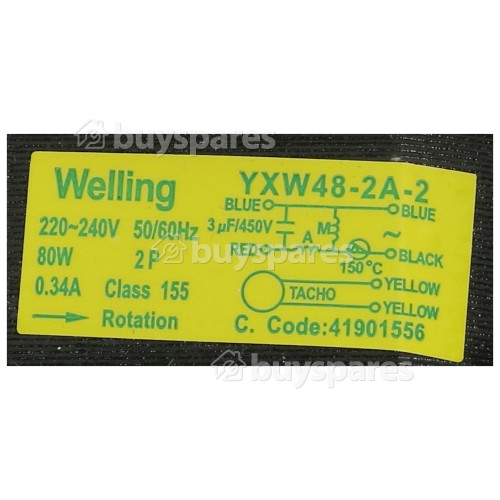 Rosieres RLF 416D-47 Motor Pump Assembly : Welling YXW48-2A-2 80W 220/240V