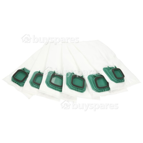 Bolsa De Filtro HEPA De Microfibra Con Collar Verde Para Aspiradora - Pack  De 6 | BuySpares Spain