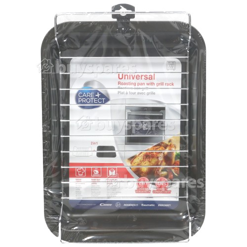 Bandeja De Asado Con Rejilla Universal 2 En 1 Care+Protect