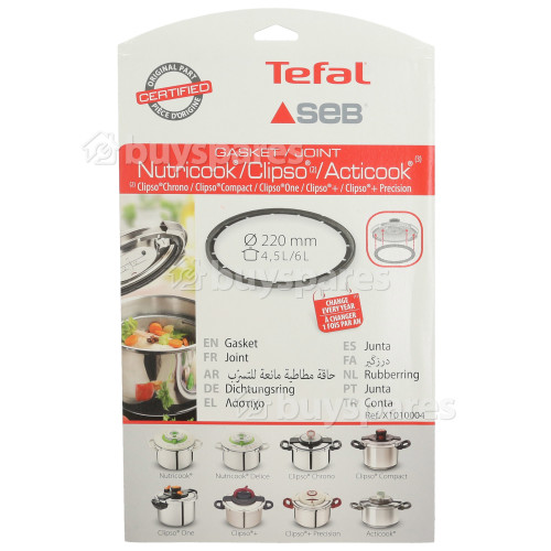 Tefal Seal For Pressure Cooker : 4 5-6l Dia. 220mm