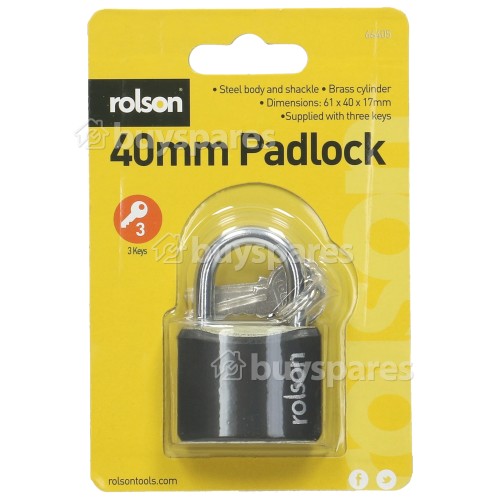 Rolson Tools 40mm Padlock