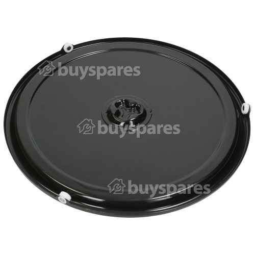 Bosch Enamel Turntable Plate : 360mm Diameter : Metal Tray With Wheels