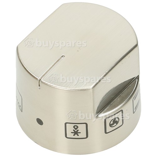 Finish Oven Selector Control Knob - Stainless Steel Finish