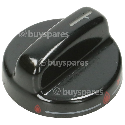 Candy Hob Burner Control Knob - Black