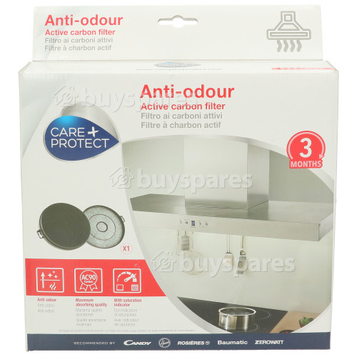 Filtro Antiolor De Carbón Activado De Campana Extractora - Compatible Con CP210 Care+Protect