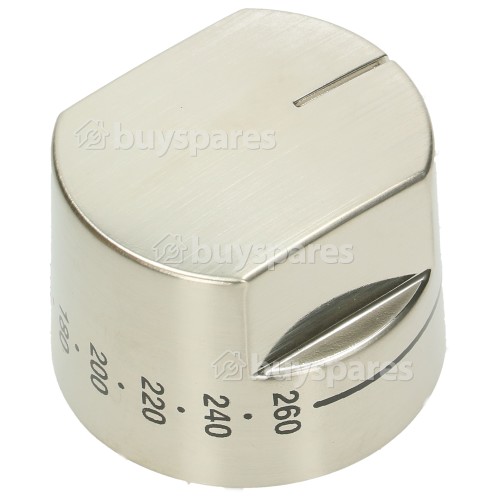 Oven Thermostat Control Knob - Stainless Steel