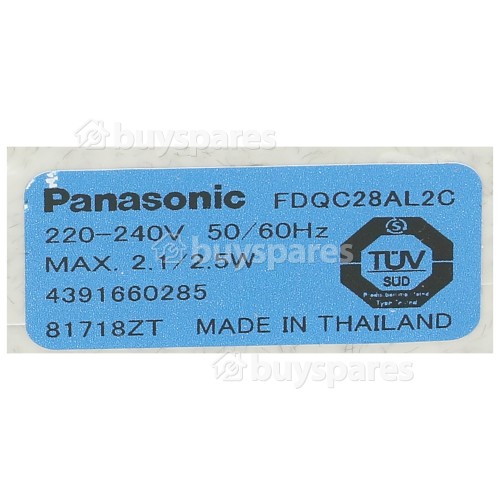 Saivod Fan Motor : Panasonic 2.1/2.5W AC 220/240V ( FDQC28AL2C )