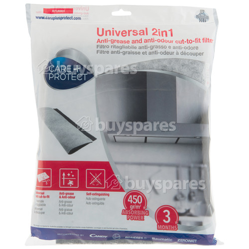 Filtre Universel Anti-graisse Et Anti-odeur 2 En 1 &Agrave; D&eacute;couper Care+Protect