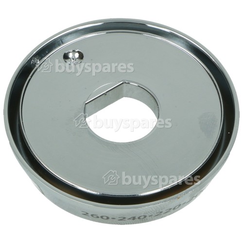 Belling Top Oven/Grill Control Knob Bezel - Chrome