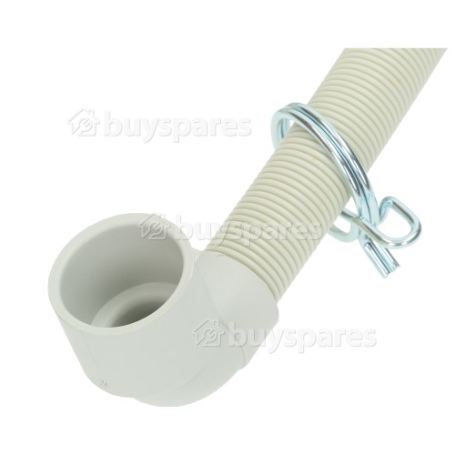 Auchan 1.8Mtr. Drain Hose Straight 24MM With Right Angle End : 30MM Inside Diameters