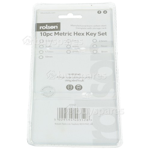 Rolson Hex 'mm' Metric Allen Key / Torx Set (workshop)