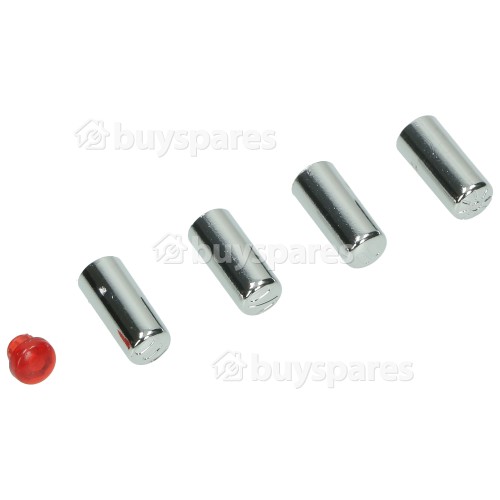 Britannia 4 Push Buttons For Highpower Hoods (Incl Red Lens)