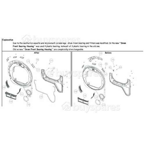 Beko Drum Bearing Housing