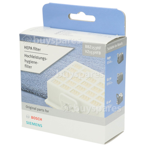 Filtre Hygiénique Hepa Pour Aspirateur BBZ153HF Bosch Neff Siemens