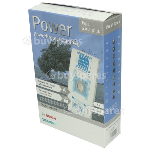 Bosch Neff Siemens PowerProtect Type All Plus Dust Bag & Filter | BuySpares