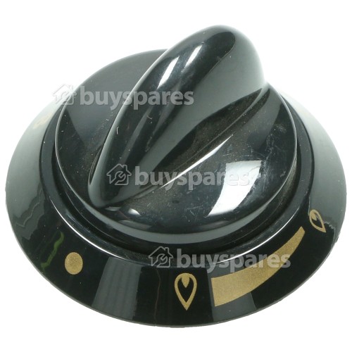 Zanussi Dual Top Oven Control Knob Black BuySpares