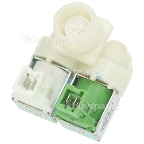 Frigidaire Cold Water Double Inlet Solenoid Valve : 180DEG, With Protected Tag Fitting