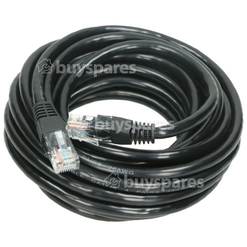 CAT6 RJ45 Patch Lead: Black: 3m