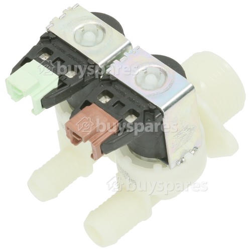 Electrolux Double Solenoid Inlet Valve : 180Deg. With (push) Connectors