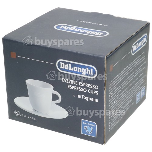 DeLonghi Ceramic Espresso Cups - Pack Of 2