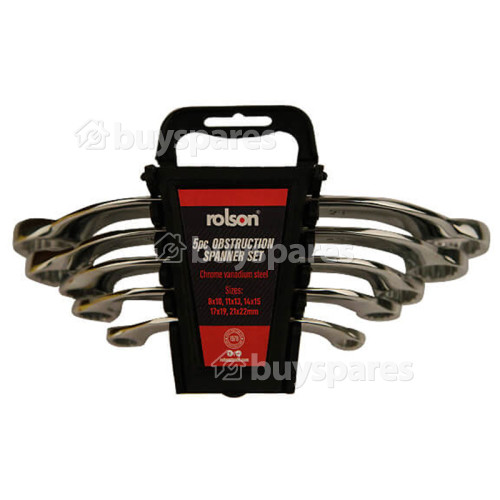 Rolson 5 Piece Obstruction Spanner Set