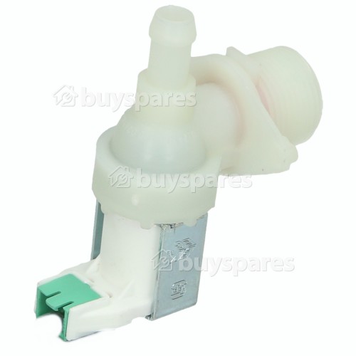 Smeg Cold Water Single Inlet Solenoid Valve : 90Deg. With Protected Tag Fitting / 12 Bore Outlet