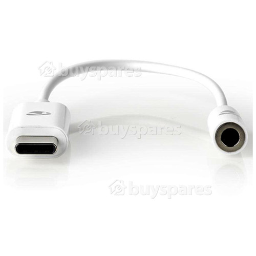 Adaptador USB-C - USB-C Macho A 3.5mm. Hembra - 0.15m. - Blanco Nedis