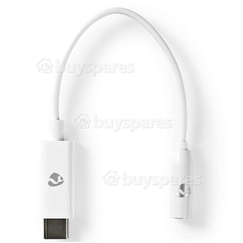 Adaptador USB-C - USB-C Macho A 3.5mm. Hembra - 0.15m. - Blanco Nedis