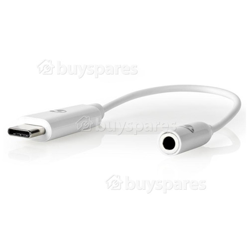 Adaptador USB-C - USB-C Macho A 3.5mm. Hembra - 0.15m. - Blanco Nedis